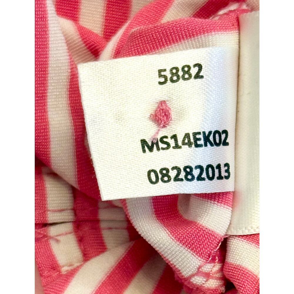 Peter Millar Pink/White Summer Comfort Competition Stripe Polo Size XL 🏌️‍♂️🩷⛳ - Picture 16 of 16